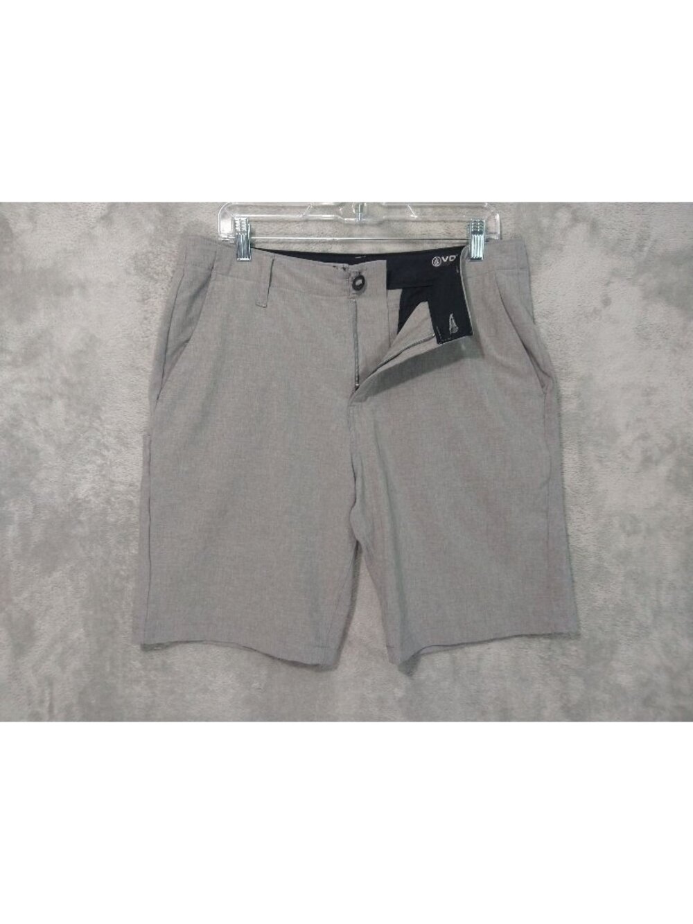 Volcom Shorts Mens 32 x 9 Gray Surf N Turf Hybrid 4 Way Stretch